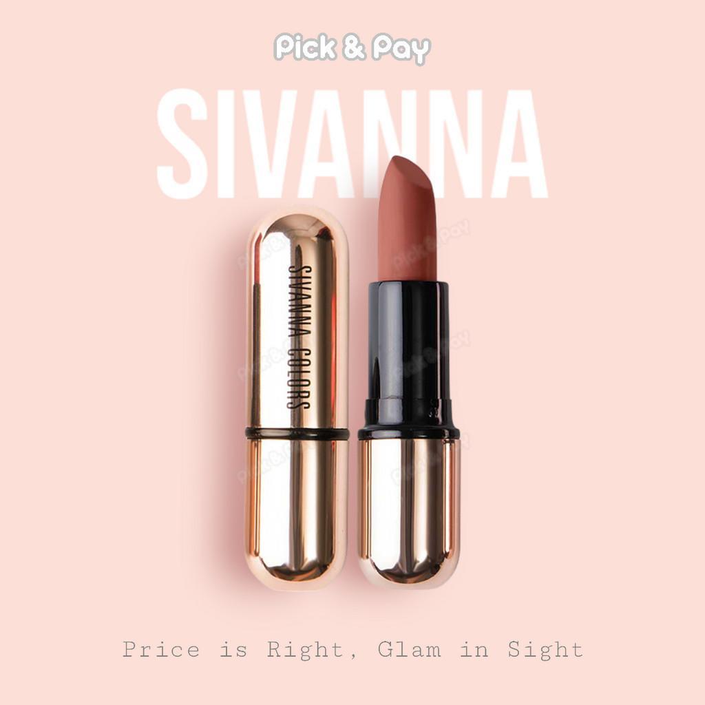 Sivanna ลิปสติก รุ่นปลอกทอง Matte stay lipstick kiss me HF688