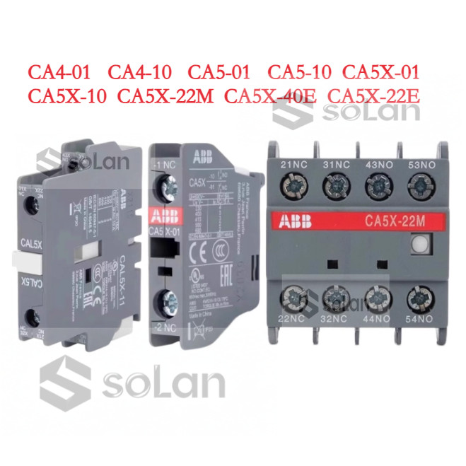 ABB CA4-01-10 CA5-01-10 CA5X-01-10-22M-40E-22E-31M คอนแทคเสริมหัวสัมผัส