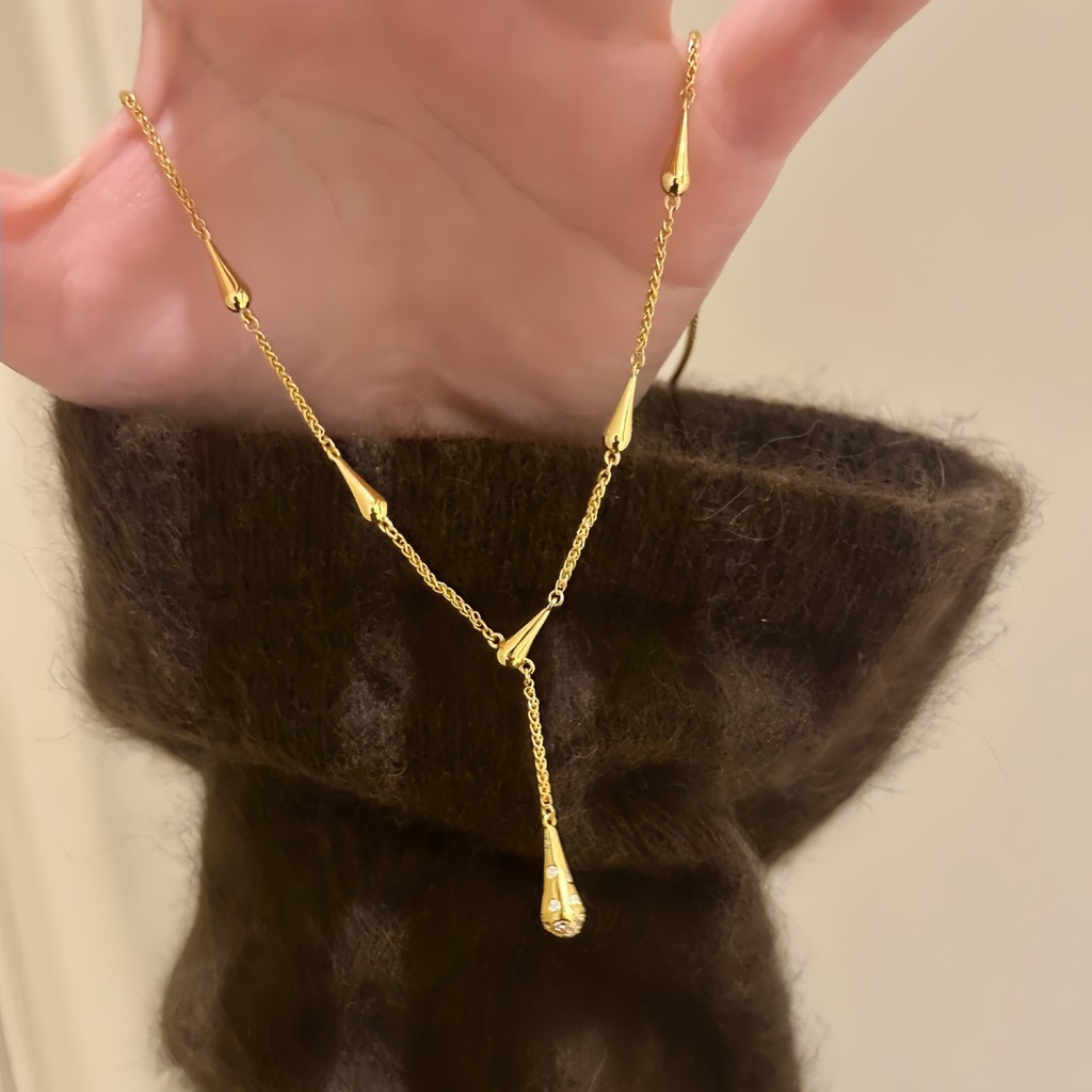 สร้อยคอพู่หยดน้ำ สไตล์เรโทร - รูปที่ 5