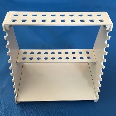 ห้องปฏิบัติการ Trapezoidal 20 หลุมกรดด่างหลอด Plexiglass Tube Holder Liquid Removal Tube Disc Big Be