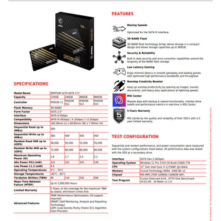 MSI SPATIUM S270 SATA 2.5 I Biwin M100 SATA 3.0 SSD (เอสเอสดี)