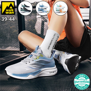 Walkwan รองเท้าผ้าใบ รองเท้านักเรียนผูกเชือก รองเท้าผู้ชายลำ…