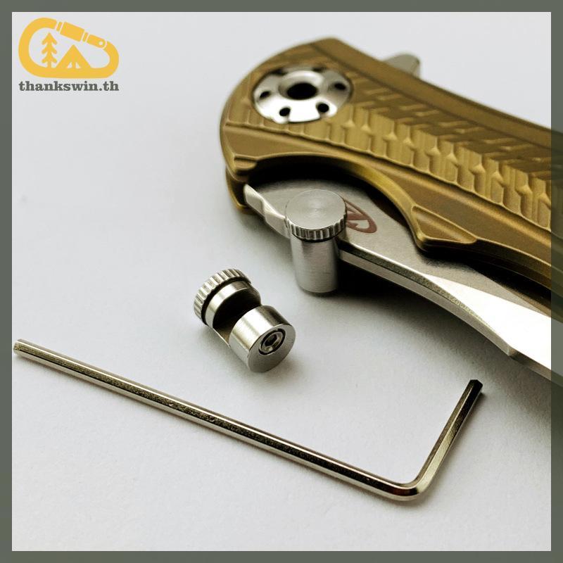 Thankswin มีดพับ CNC Push 416 มีดเหล็กพร้อมปุ่มกด/thumb stud อุปกรณ์เสริมสำหรับการเปิดฝาเกลียวและใช้งานได้อย่างสะดวก