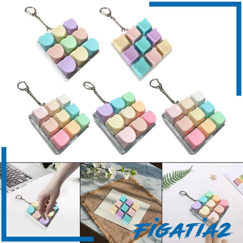 [Figatia2] Keyboard Clicker Toy Pass Time Keyboard Cube สําหรับผู้ใหญ่คีย์บอร์ด Fidget Toy
