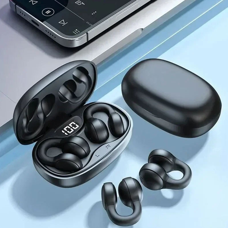 X58 TWS ไร้สาย Bone Conduction หูฟัง BT 5.3 หูฟังหูฟังกีฬากันน้ําต่างหูหูตะขอพร้อมไมโครโฟนชุดหูฟัง