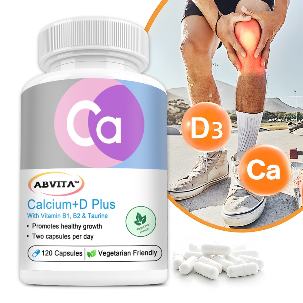 Abvita Calcium Vitamin D3+K2+B1 - ช่วยเสริมสร้างกระดูก ข้อต่อ และฟัน - รองรับระบบภูมิคุ้มกัน