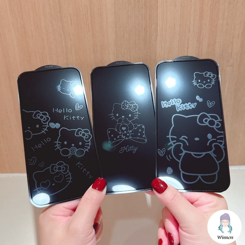 การ์ตูน Cinnamoroll กระจกนิรภัยป้องกันหน้าจอสําหรับ IPhone 17 16 15 14 13 ProMax HD ป้องกันการระเบิด Anti ลายนิ้วมือหน้าจอเกมเฉพาะป้องกันฟิล์ม