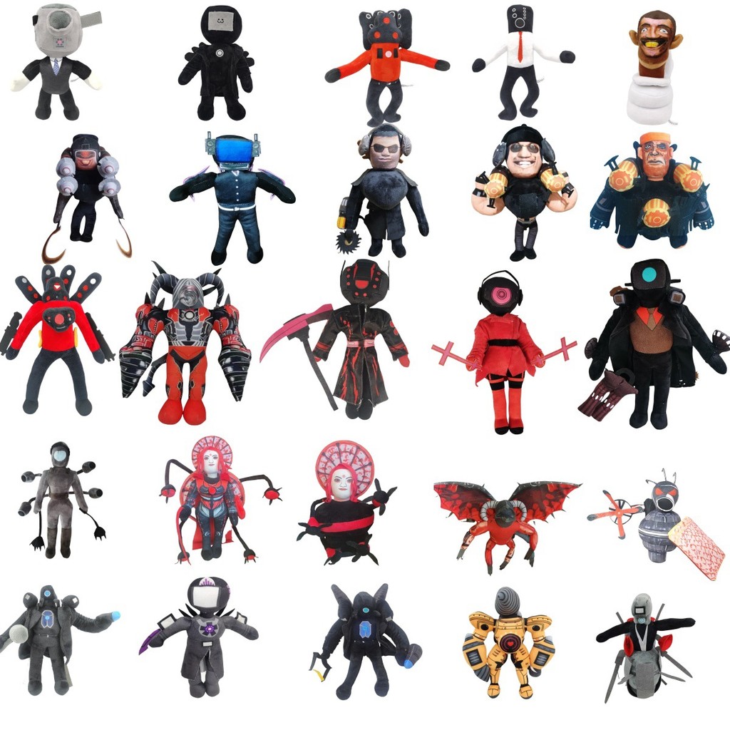 Skibidi ห้องน้ําของเล่นตุ๊กตา Skibidi ห้องน้ํา Titans ลําโพง Man เจาะ Man TV Man Plush อัพเกรด Drillman Speakerman Cameraman ตุ๊กตา