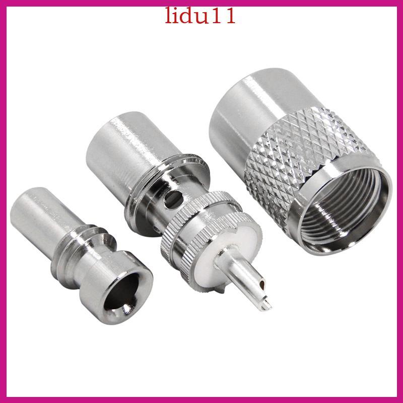 LID UHF ชาย PL259 ปลั๊กบัดกรี RG8X RG59 RG8 สายเชื่อมต่อคุณภาพ