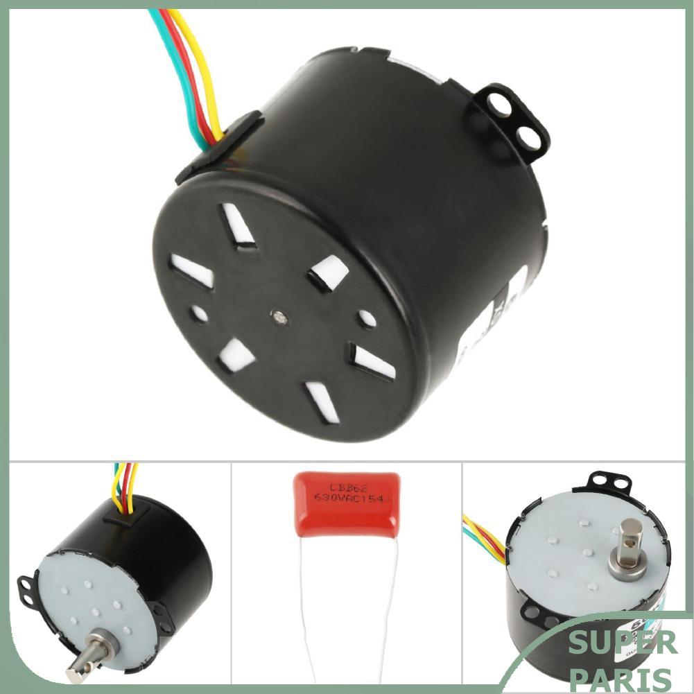 Superparis มอเตอร์เกียร์ซิงโครนัสอุตสาหกรรม XD-50KTYZ 5-50 RPM 6-10W AC สำหรับอัตโนมัติวาล์ว & Resea