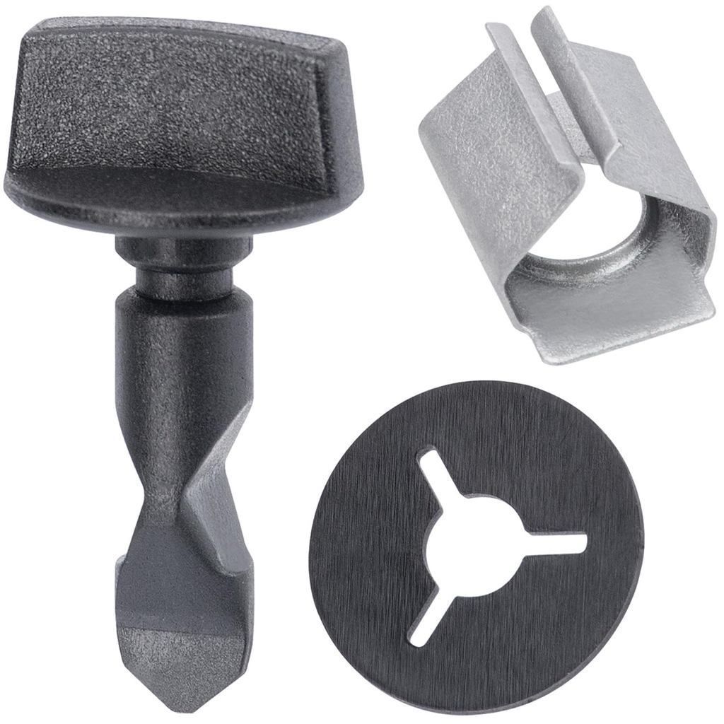 OAUTOO 12pcs ด้านหลังกันชน Trim Pin Retainer คลิปเครื่องซักผ้าสําหรับ Audi & VW 6Q0-807-643, 6N0-129