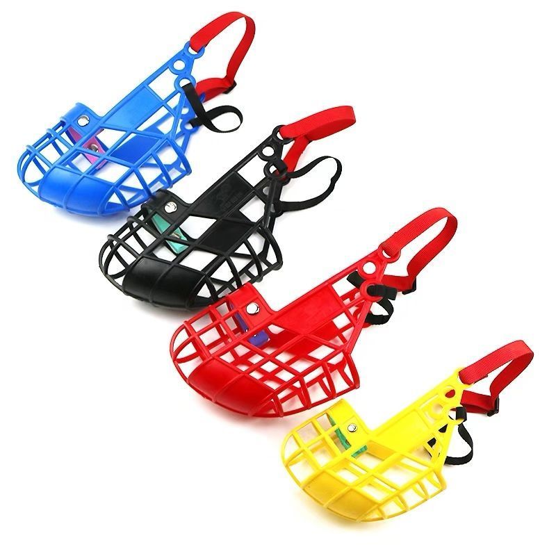 ทํางานหน้ากากสุนัข Muzzle Nylon Muzzle Breathable Fine Dog Muzzle Bite-Proof Muzzle ไนลอนหน้ากากสุนั