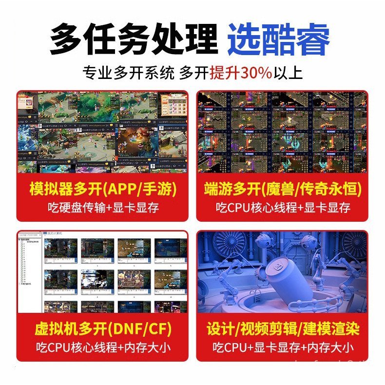 คอมพิวเตอร์คอนโซลเดสก์ท็อป 3060/4060/5060 เกมเล่นเกมสํานักงานบ้านกินไก่ประกอบประสิทธิภาพสูง