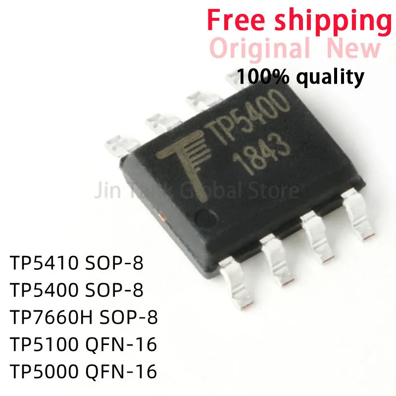 5 ชิ้น TP5410 TP5400 TP7660H SOP-8 TP5100 TP5000 QFN-16 ชิป ic