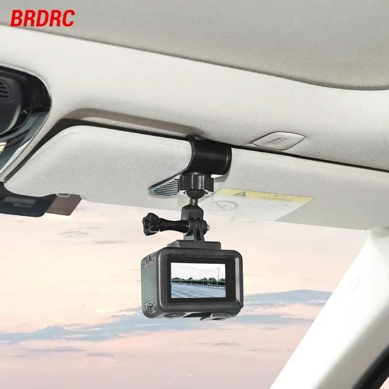 BRDRC ที่จับบังแดดรถยนต์สำหรับ DJI Osmo 360/Action 5 Pro 4 3/Insta360 X5 X4/ACE Pro 2/Gopro 13 12 11