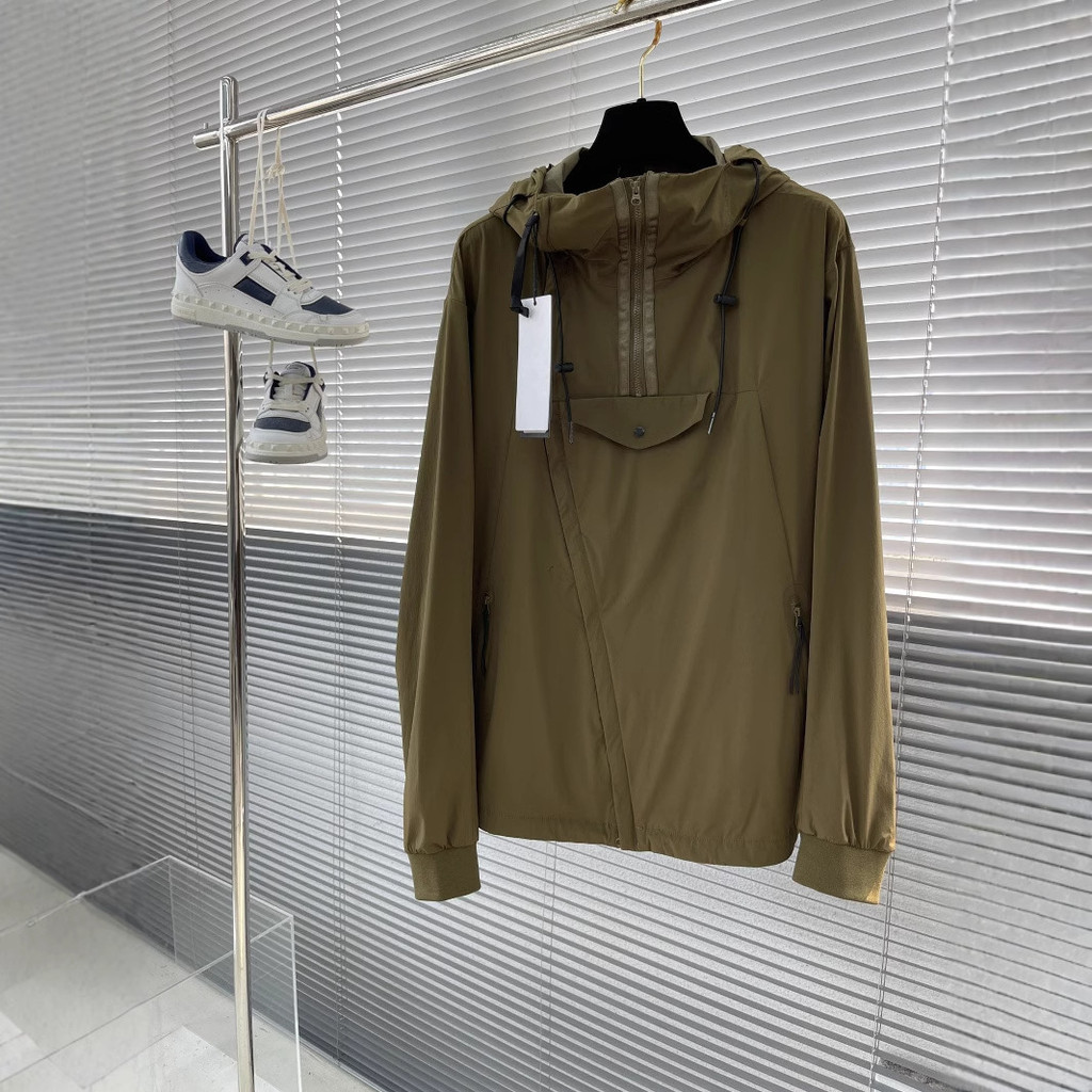 ZIFH C.P.Company Functional Workwear Windbreaker with Glasses Hooded Men's and Women's Design Pullov