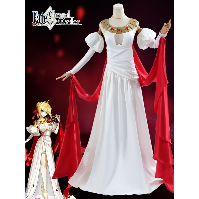 ชุดคอสเพลย์ FGO Nero สไตล์ Saber จากเกมและอนิเมะ
