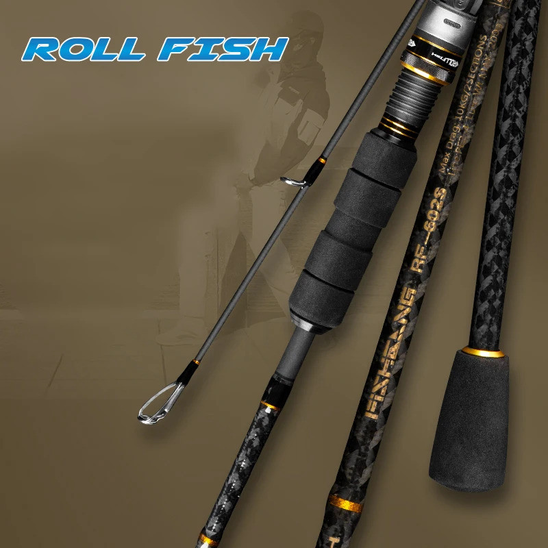 Must-Have Boat คาร์บอนไฟเบอร์ Light Jigging Fishing Rod Spinning Casting Lure Fishing Rod น้ําเค็ม 2