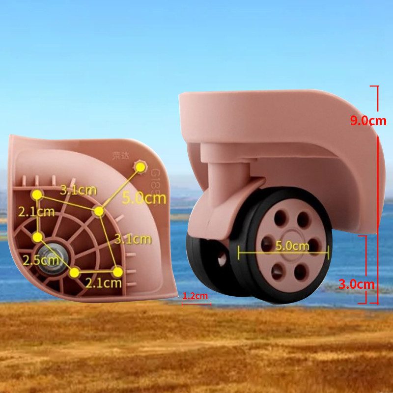 รถเข็นกระเป๋าเดินทางอุปกรณ์เสริมล้อ LBJ B-162 LK ขนาดเล็ก/DL-A168S G185 ขนาดเล็ก Universal ล้อ 128