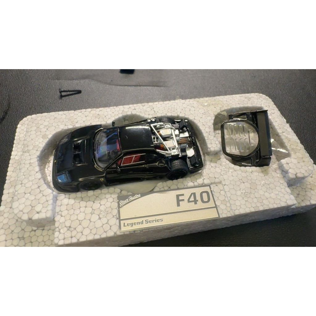 Sh Ferrari f40 lm Black Out of Print First Edition 1: 64 1/64 1: 64, 64 Scale Alloy Car Model Only ถ