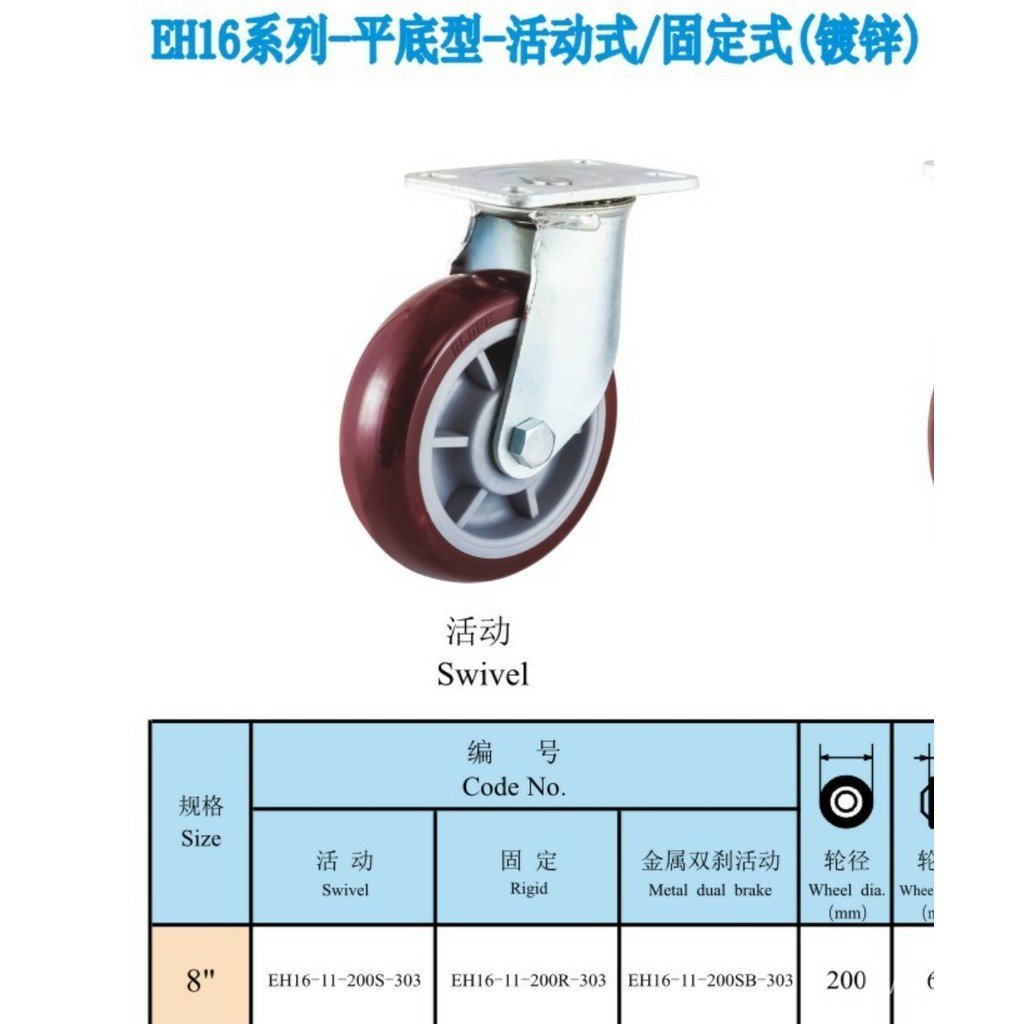 ของแท้ Universal Red Polyurethane GLOBE ขายส่ง Super 27 ซม.โรงงานราคากว้าง Heavy Duty 65 * AW44