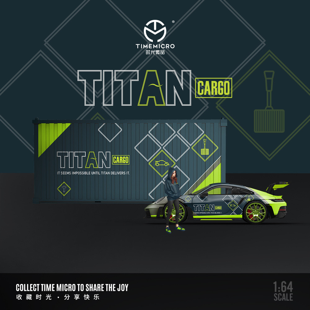 TimeMicro-TM 1/64 Porsche 992 GT3 RS TITAN โมเดลรถ รถของเล่น สําหรับเด็กผู้ชาย ของขวัญวันเกิด ของเล่นเด็ก รถสะสม#peetyeee