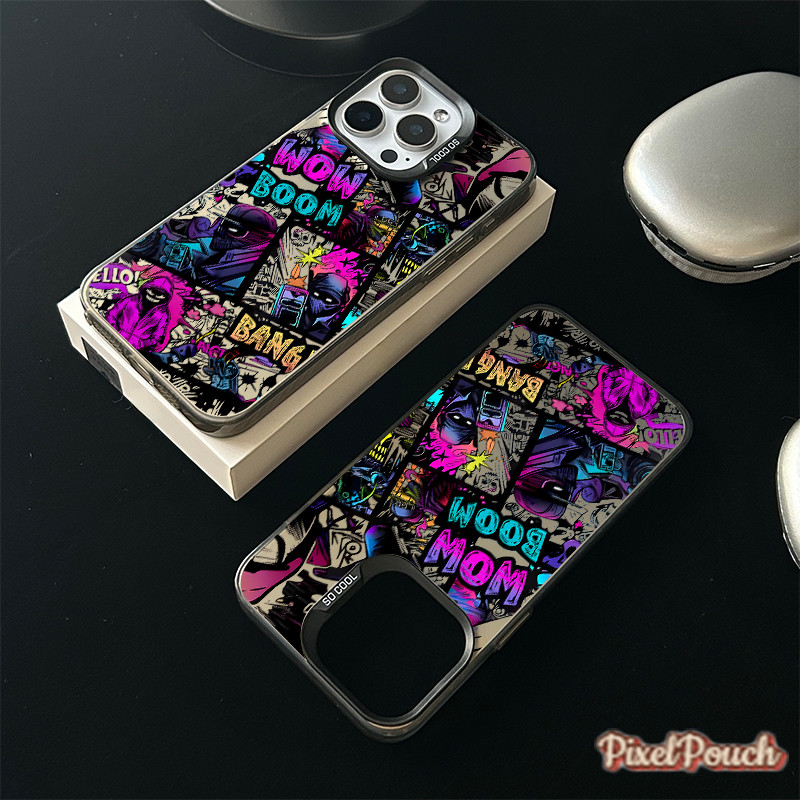 ภาพประกอบลมเย็นมืดลายผู้ชายสีดำ เคสไอโฟน 11 15 16 17 14 13 12 Pro Max 11 Pro Max X XR XS Max  15 14 8 Plus7Plus