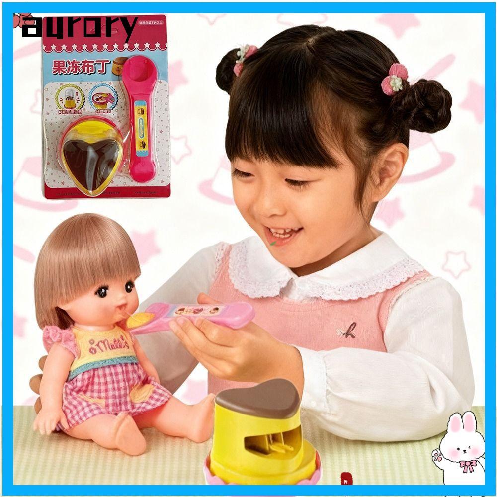 AURORY Love Pudding Feeding Toy, Strawberry Jelly Simulation Pudding Food Feeding Toy, Interactive P