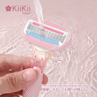 KiiKii Beauty มีดโกนขนผู้หญิง ที่โกนขนรักแร้ ใช้งานง่าย ใบมีดเปลี่ยนได้ สแตนเลสคมทน ไม่มีรอยดำ