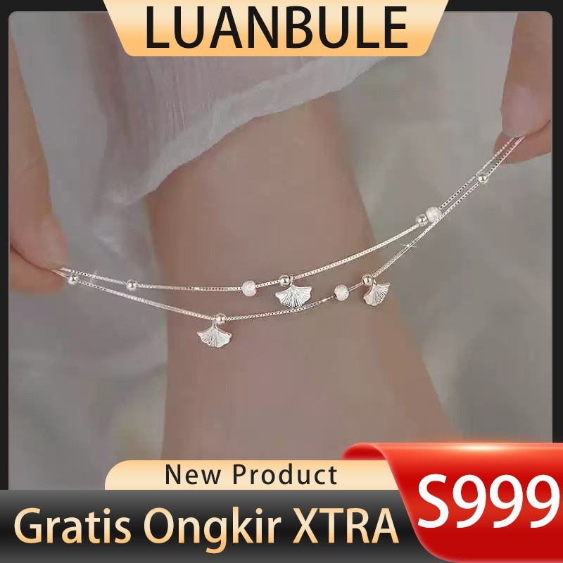 LUANBULE Silver Anklet Set S999