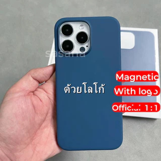 ซิลิโคนเหลวแม่เหล็กสีดําสําหรับ iphone 16/15/14/13/12/ProMax/plus/mini เคสโทรศัพท์คุณภาพสูง Animated pop-up