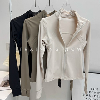 【MAGGIEYOGA】เสื้อแจ็คเก็ต mujer สำหรับกิจกรรมออกกำลังกาย คอข…