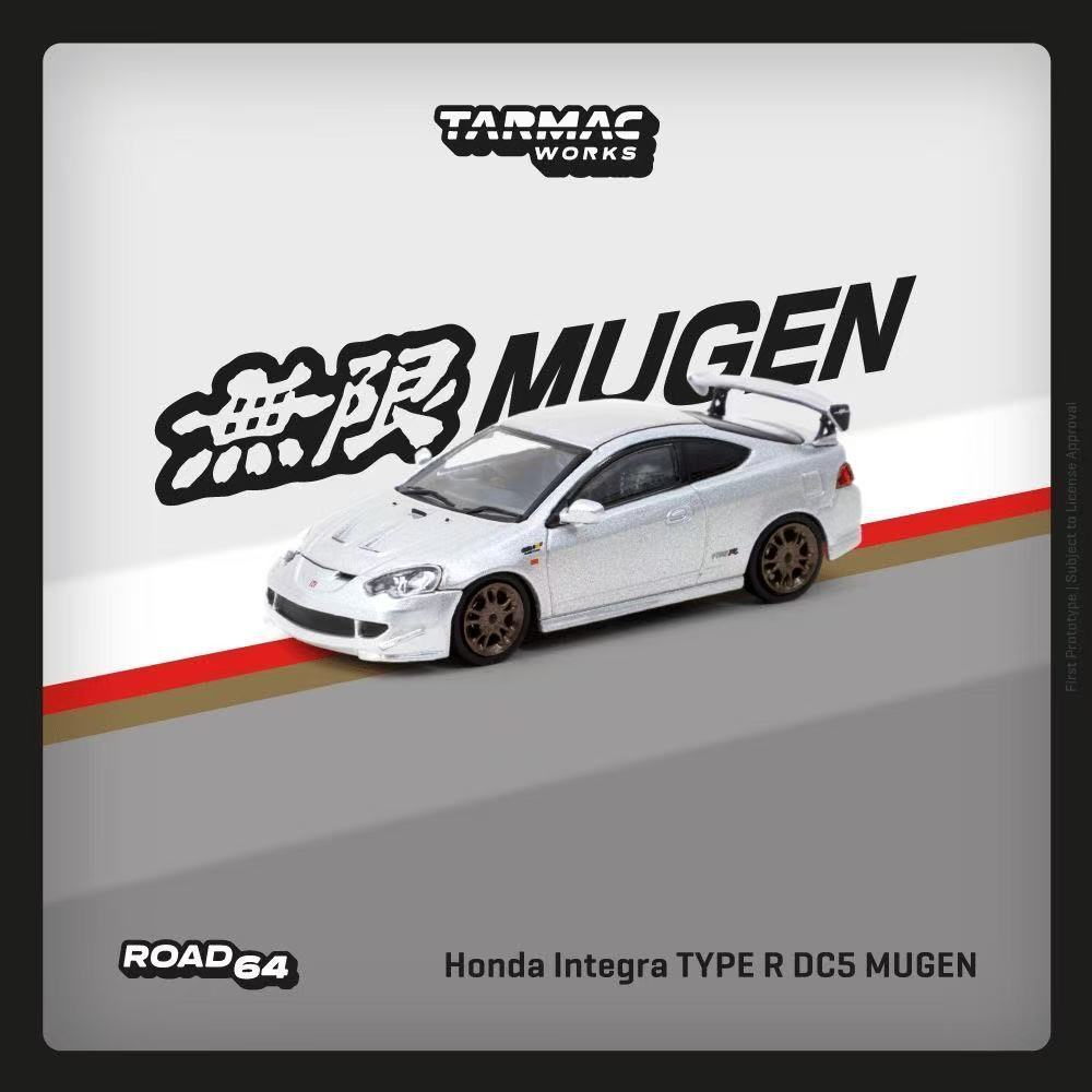 TarmacWorks-TW 1/64 Honda INTEGRA TYPE R DC5 MUGEN โมเดลรถ รถของเล่น สําหรับเด็กผู้ชาย ของขวัญวันเกิ