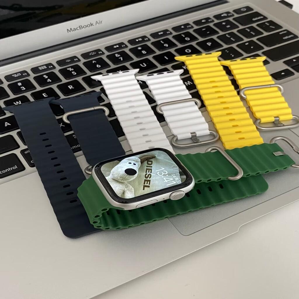 สายซิลิโคนสำหรับกีฬา for Apple Watch Ultra/SE 3 2 49มม IWatch Series 11/10 9 8 7 6 46 44 40 45มม 42 38 41มม - รูปที่ 2