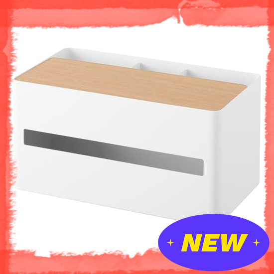 Direct From Japan Yamazaki Tissue Case & Remote Control Stand Natural W26 x D14.2 x H13.5cm RIN Mult