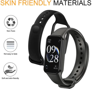 สายรัดกรณีซิลิโคน for Xiaomi Redmi Band 2 /Xiaomi Smart Band 8 Active กีฬากันน้ำฝาครอบยางสายรัดข้อมืออุปกรณ์เสริม