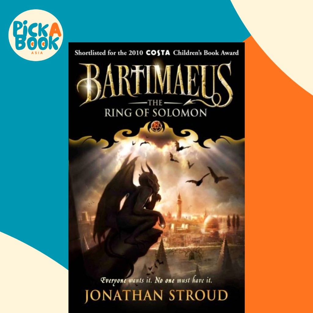 - The Ring of Solomon โดย Jonathan Stroud (ฉบับสหราชอาณาจักรปกอ่อน)