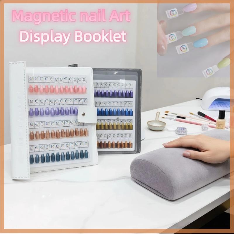 [saveeveryday] 48/96/144/192 สี Magnetic Tips Nail Art Swatch Book Nails Color Test Storage Book อะคริลิคขนาดใหญ่ Works Display Color Card [vn]money