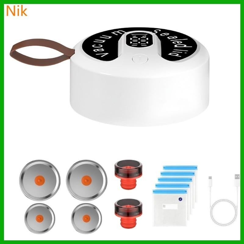 B.L.K.S. Mason Jar Vacuum Sealer Wireless Jar Vacuum Sealing Machine