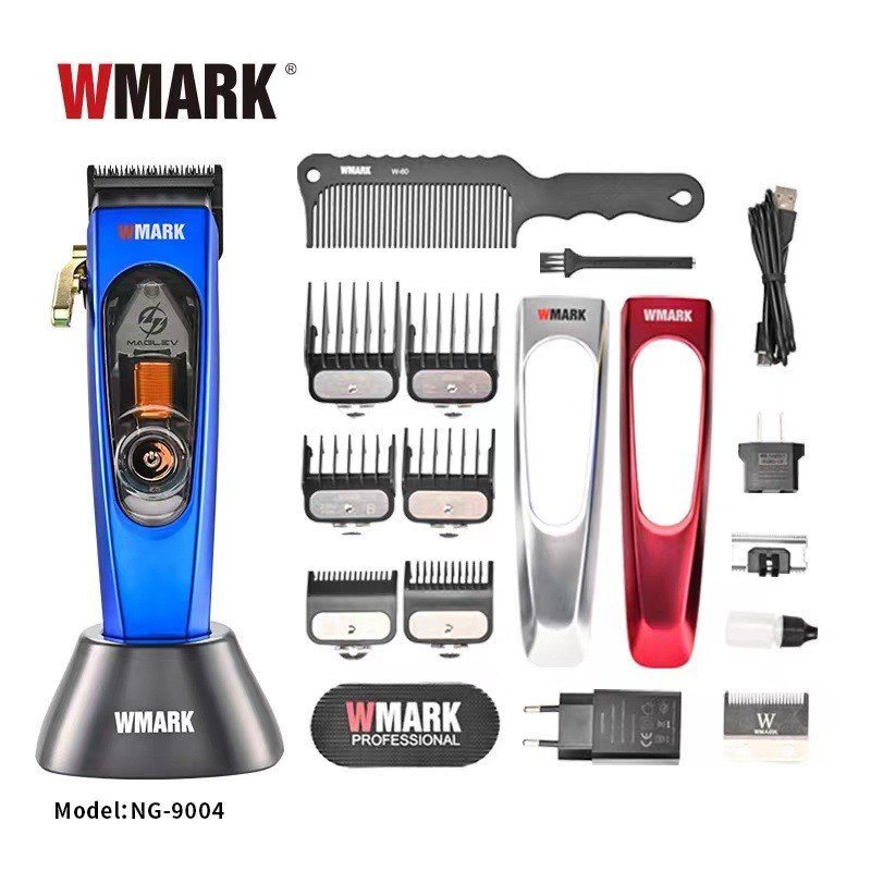 ใบมีด DLC Hair Clipper NG-9004 จอแสดงผลดิจิตอล Cross-Border WMARK ผม Clipper ไฟฟ้า LCD Magnetic Levi