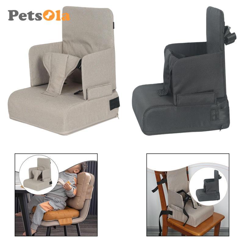 [Koolsoo2] Kids Chair Booster Seat พร้อมพนักพิงและที่วางแขนรับประทานอาหารแผ่นเพิ่มความสูงแบบพกพาเบาะ