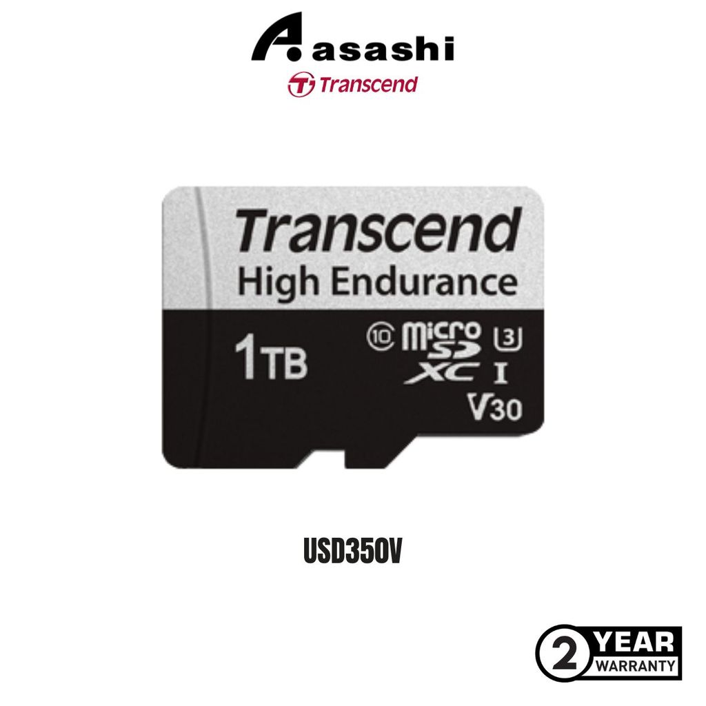 Transcend USD350V High Endurance 1TB UHS-I U1 Class10 การ์ด MicroSDXC
