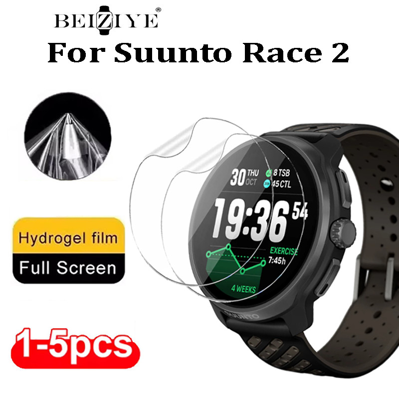 ฟิล์มไฮโดรเจลแบบนุ่มสําหรับ Suunto Race 2 ตัวป้องกันหน้าจอป้องกันสําหรับ SUUNTO RACE 2 ฝาครอบป้องกัน