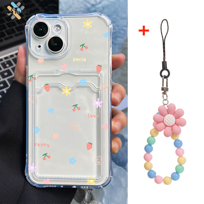 เคสใส่บัตร เคสใส For iPhone 11 13 15 16 17 14 12 Pro Max