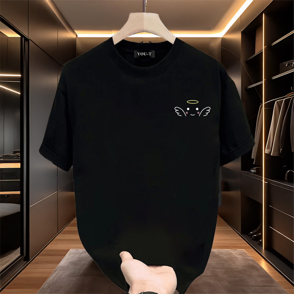 Basi💥เสื้อแฟชั่น เสื้อยืด oversize ผ้าฝ้าย100% แนวสตรีท ไม่ต้องรีดผ้า สวมใส่สบาย ผ้านิ่ม  ลาย  "lxts"