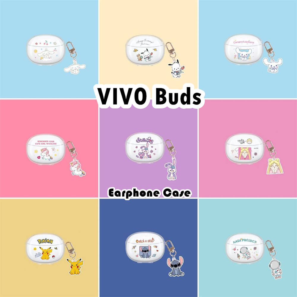 imamuraFor VIVO Buds Case เคสหูฟังการ์ตูนปลอกซิลิโคนอ่อนนุ่มใส