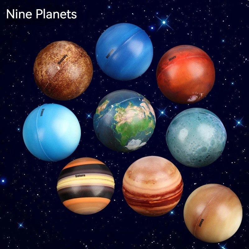 9Pcs Simulation The Solar System Plastic Cosmic Planet System Universe Model Figures Teaching Materi