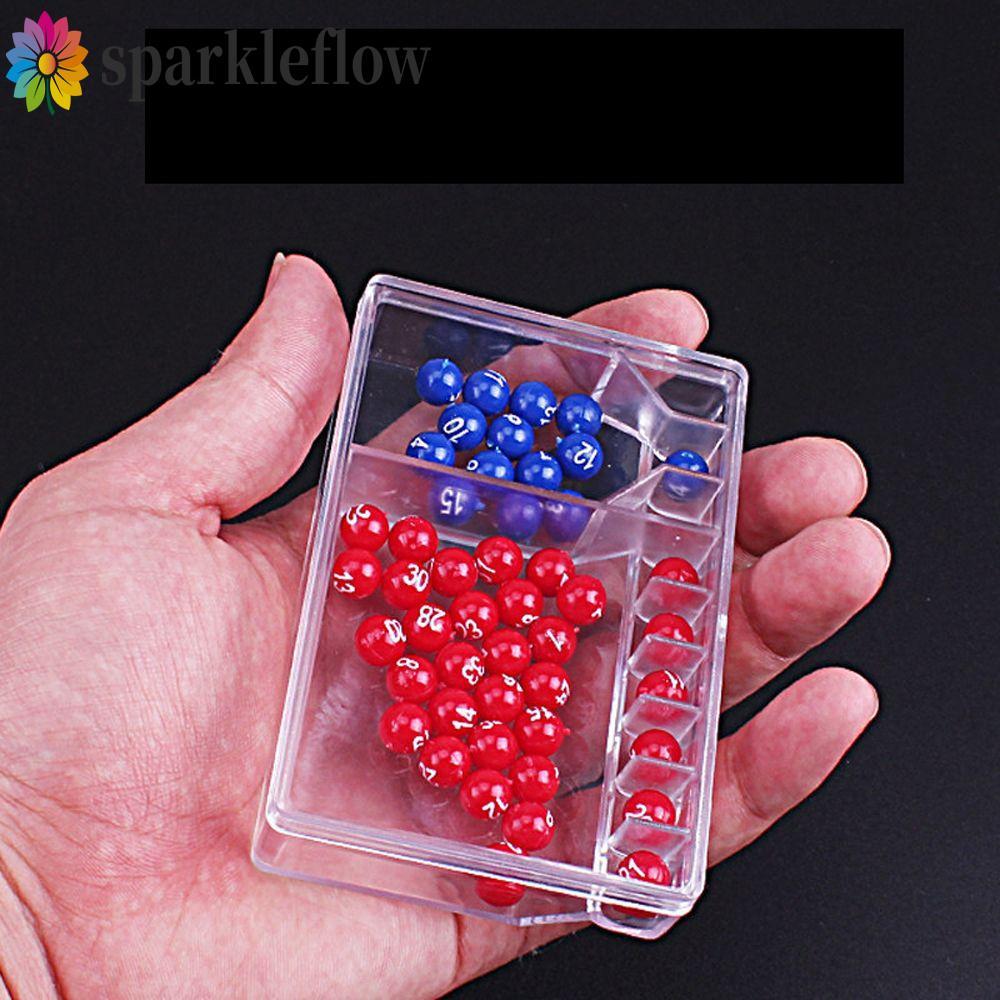 SPARKLEFLOW Lucky Lottery Toy Party Game ความบันเทิงแบบพกพา Easy Read Numbers Jackpot Fortunate Bing