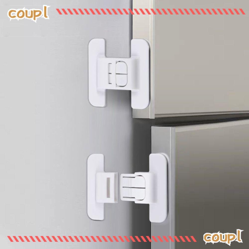 ล็อคความปลอดภัยของเด็ก COUPL, ล็อคตู้เย็นสีขาว ABS, ความปลอดภัยที่อยู่อาศัยป้องกันการเปิด