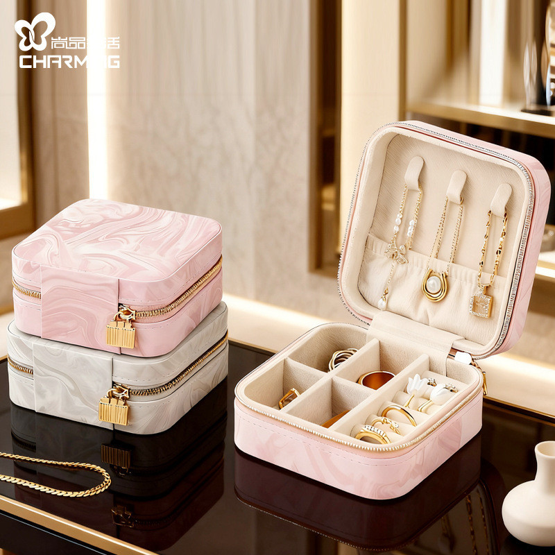 กล่องเก็บเครื่องประดับ ระดับไฮเอนด์ สไตล์จีน portab 饰nuthion แบบพกพา แบบพกพา แบบพกพา สร้อยคอ Hanfu แ
